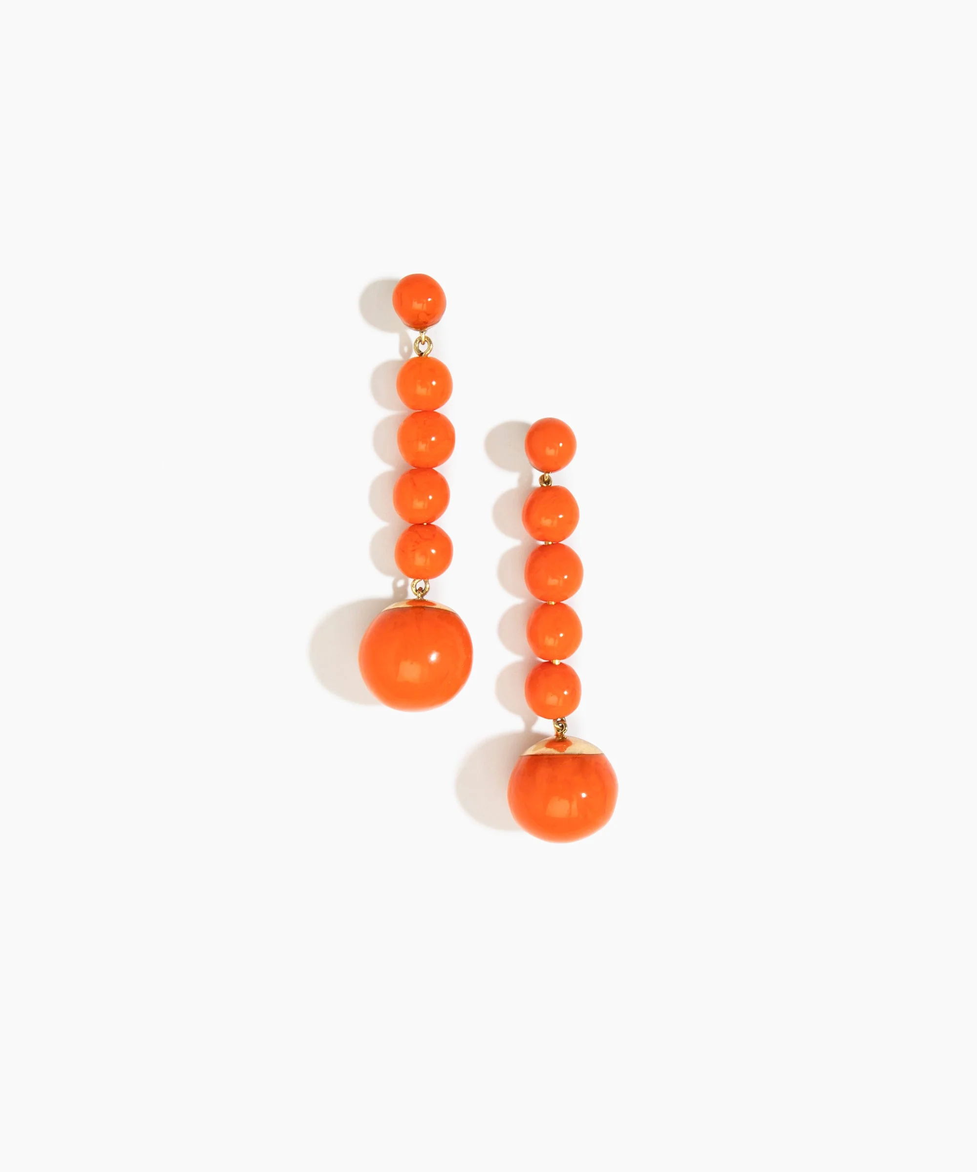 Full Moon Long Drop Earrings
