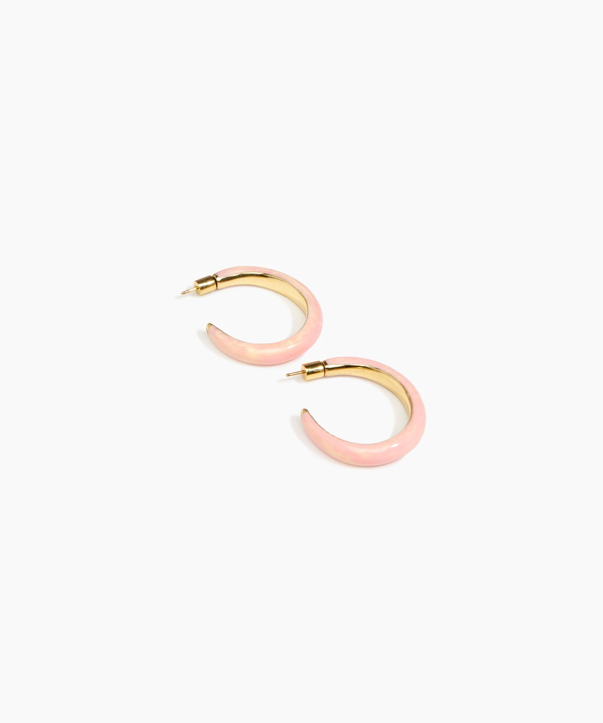 Large Pebble Duo Hoop Earrings - Image 8