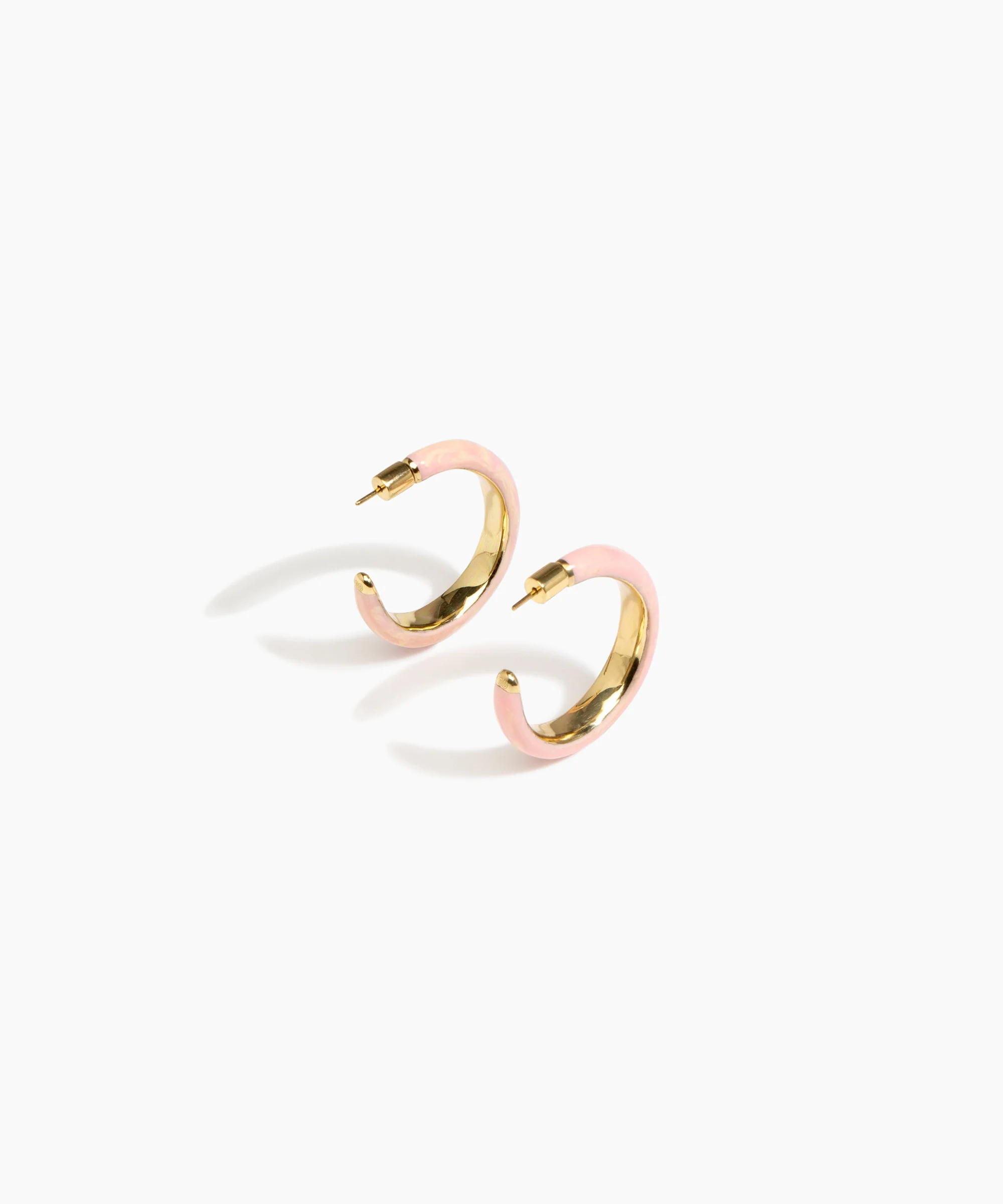 Large Pebble Duo Hoop Earrings - Image 9