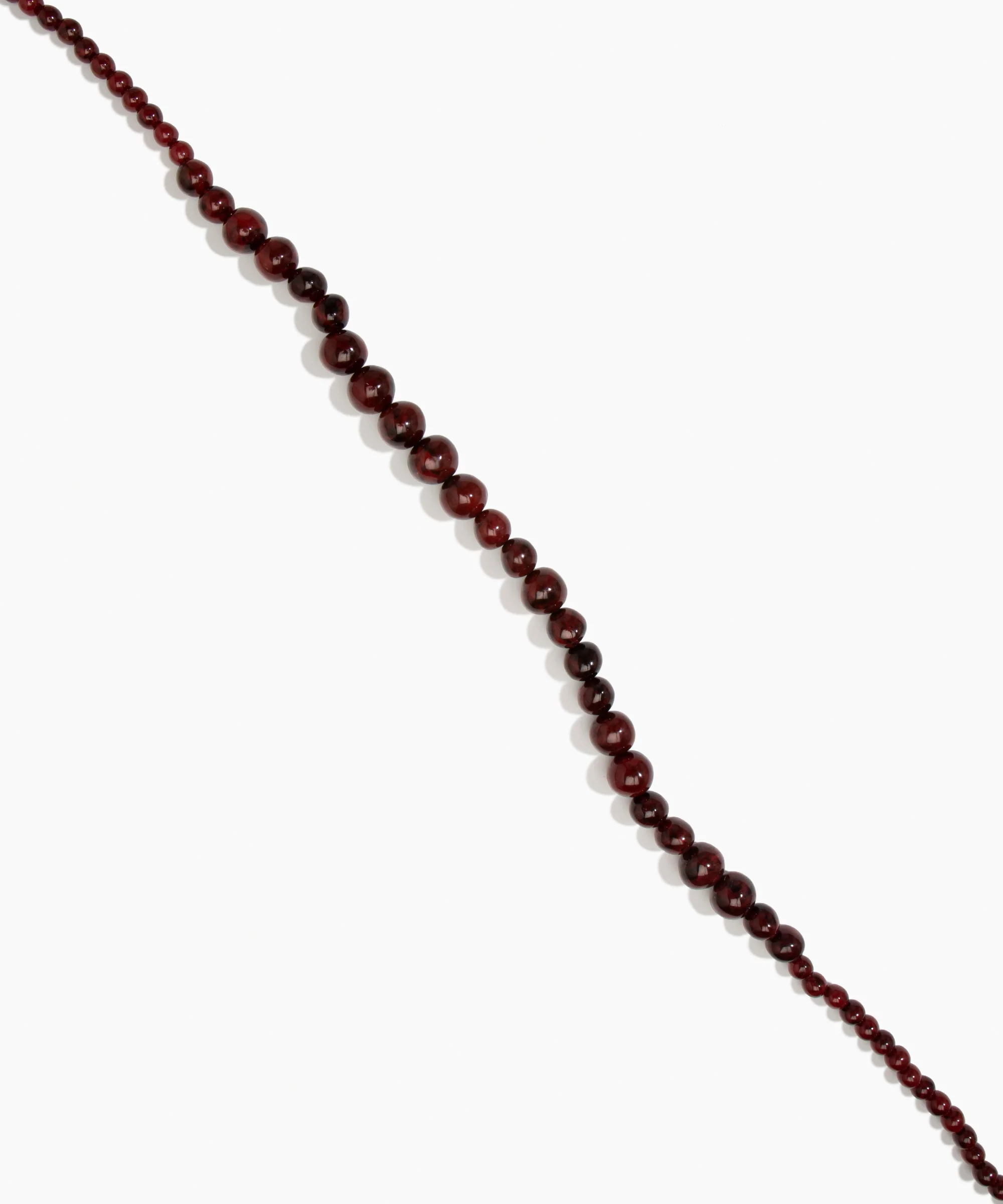 Long Polished Organic Ball Necklace - Image 3