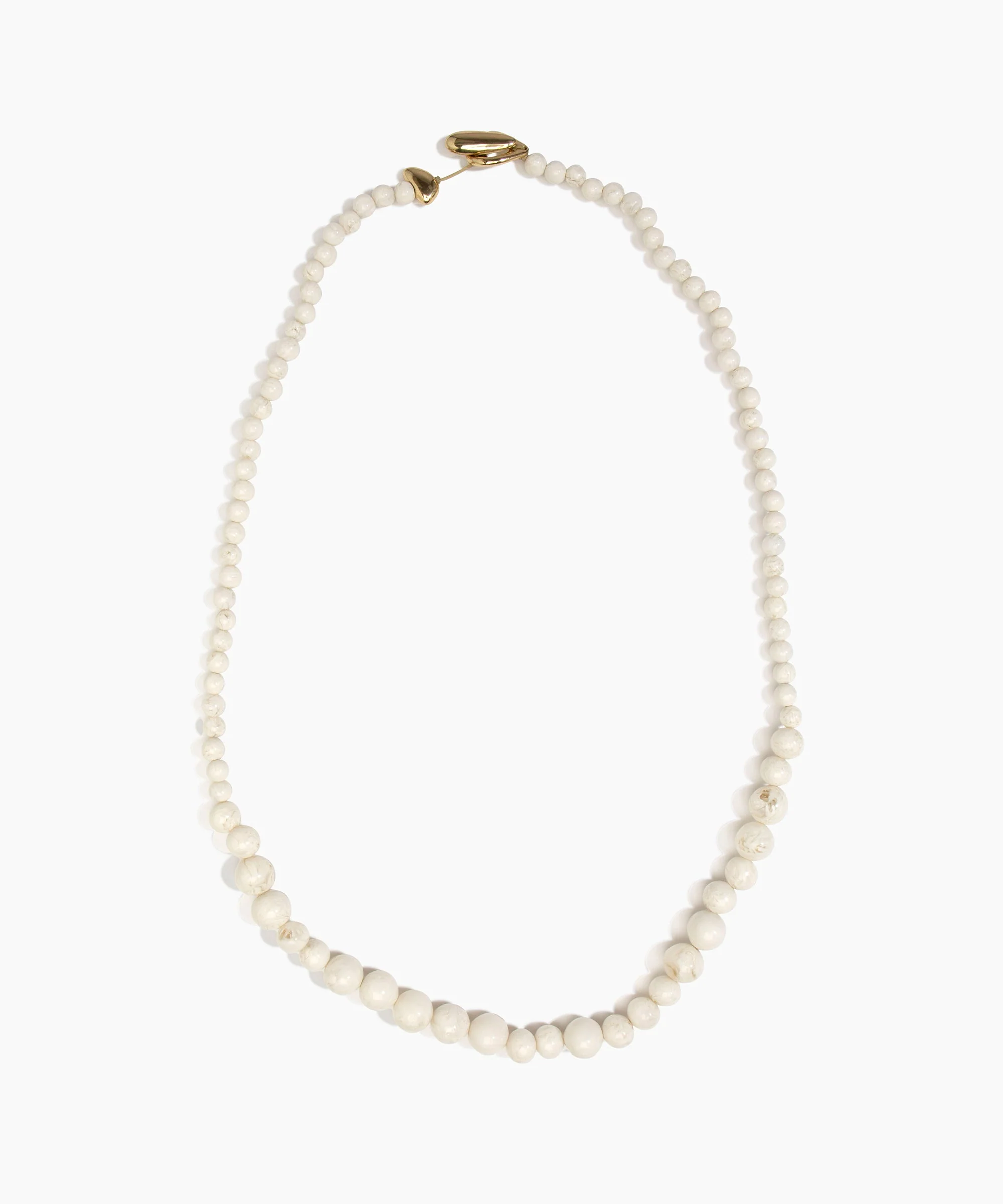 Long Polished Organic Ball Necklace - Image 8