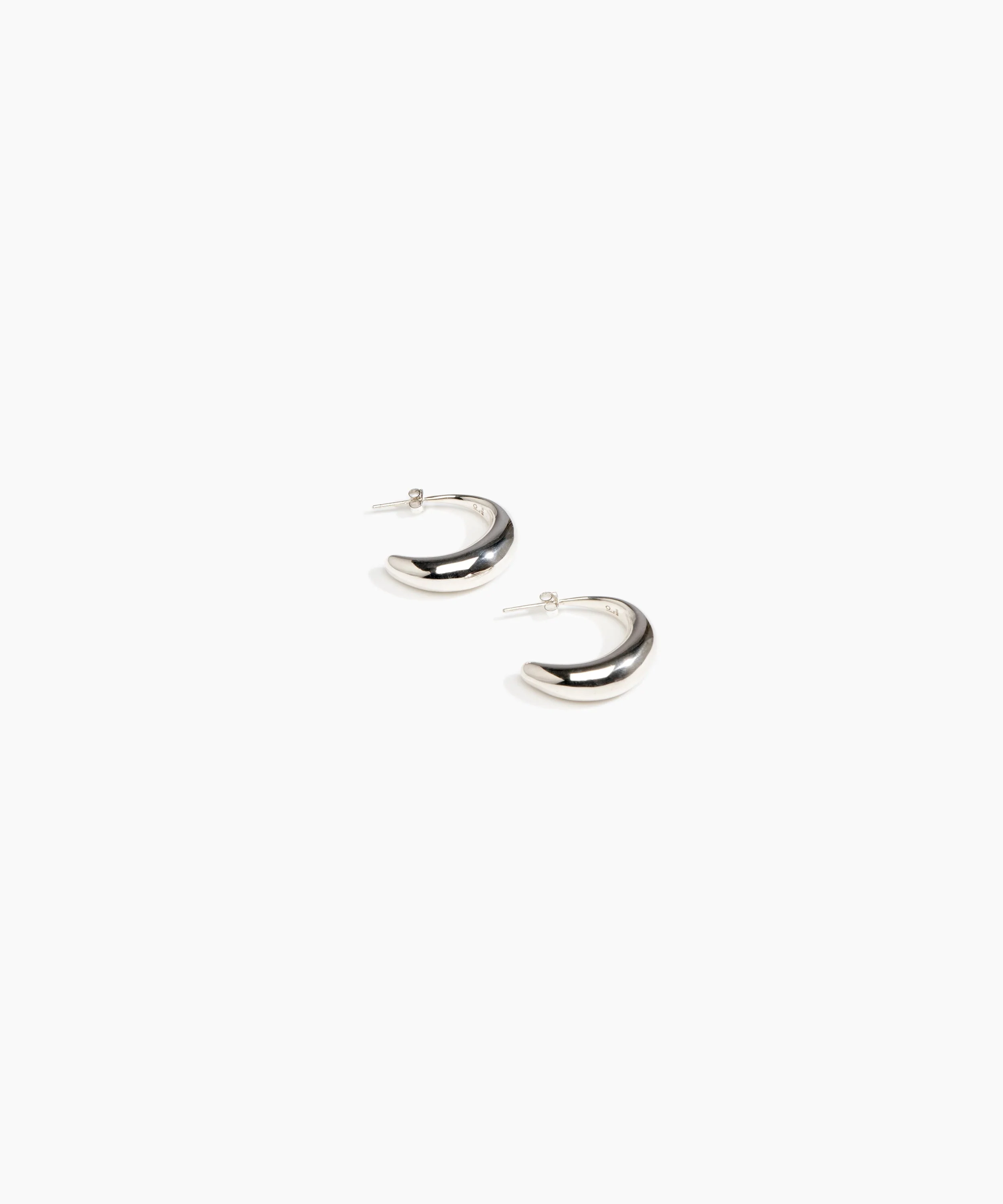 Medium Liquid Hoop Earrings - Image 3