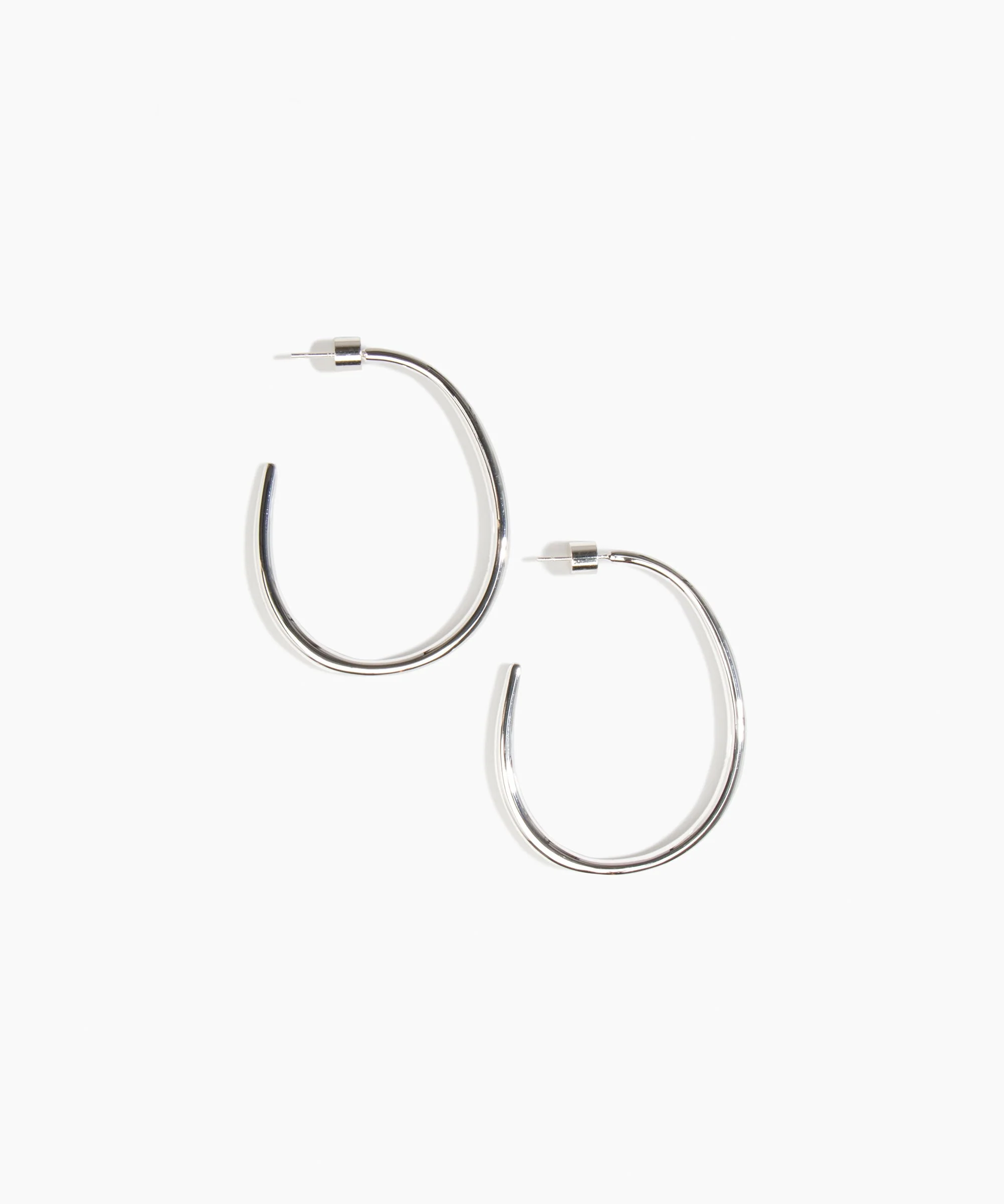 Medium Pebble Hoop Earrings - Image 3