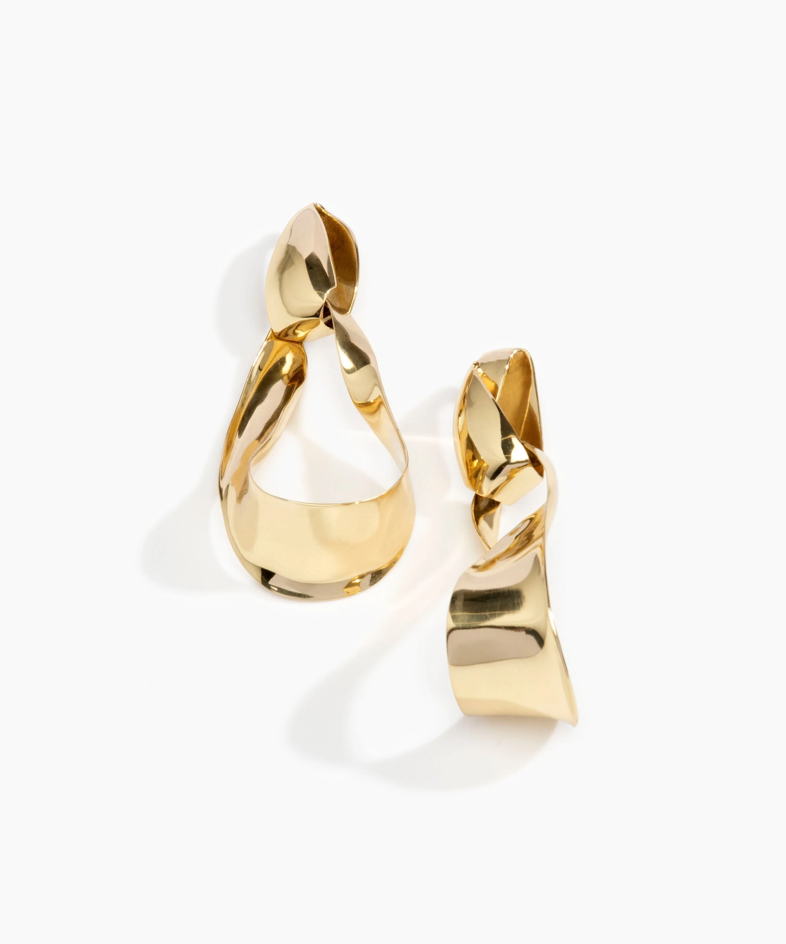 Olive Leaf Drop Earrings - Image 2