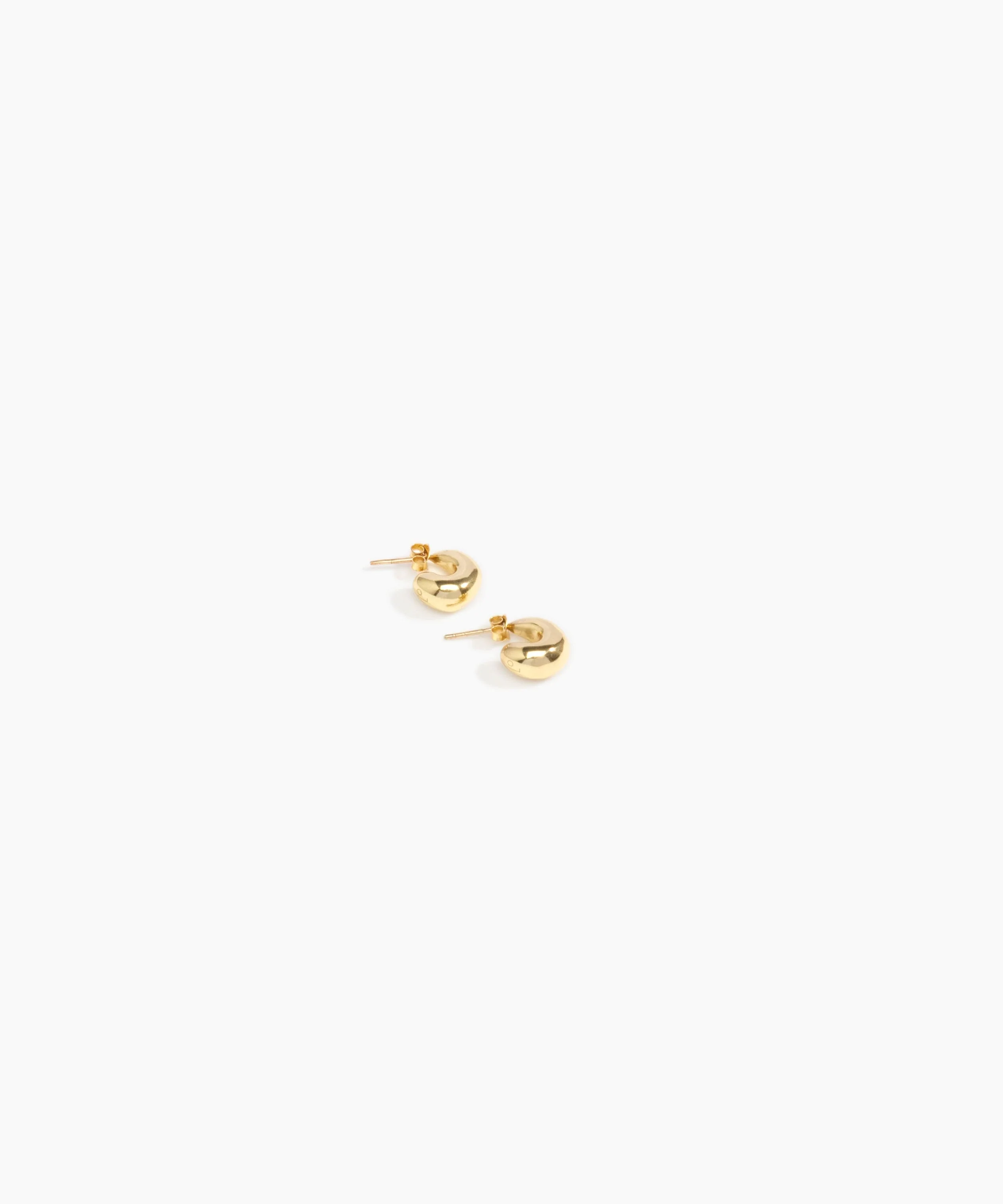 Small Liquid Loop Earrings - Image 2