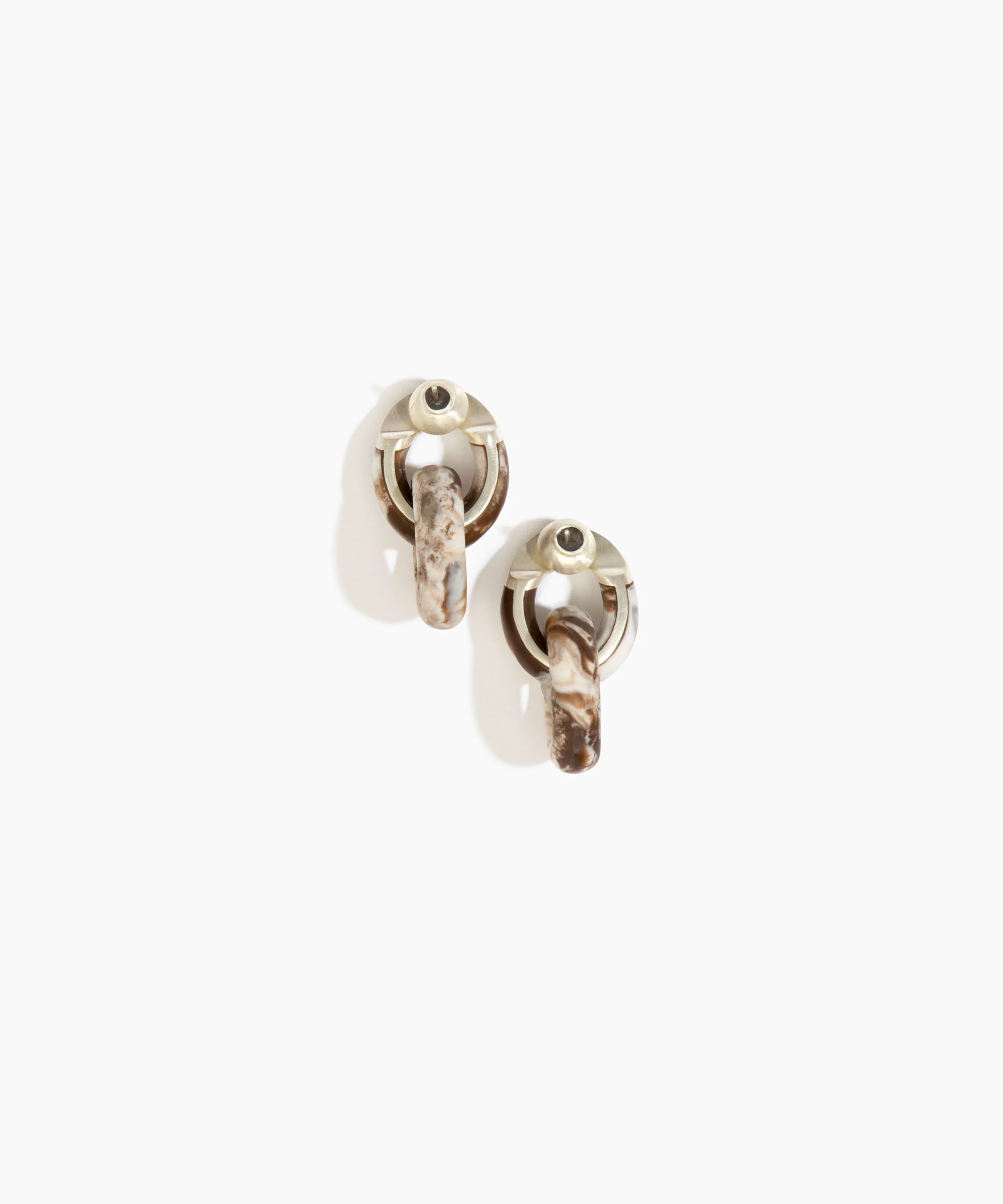 Small Rock Chain Earrings - Image 4