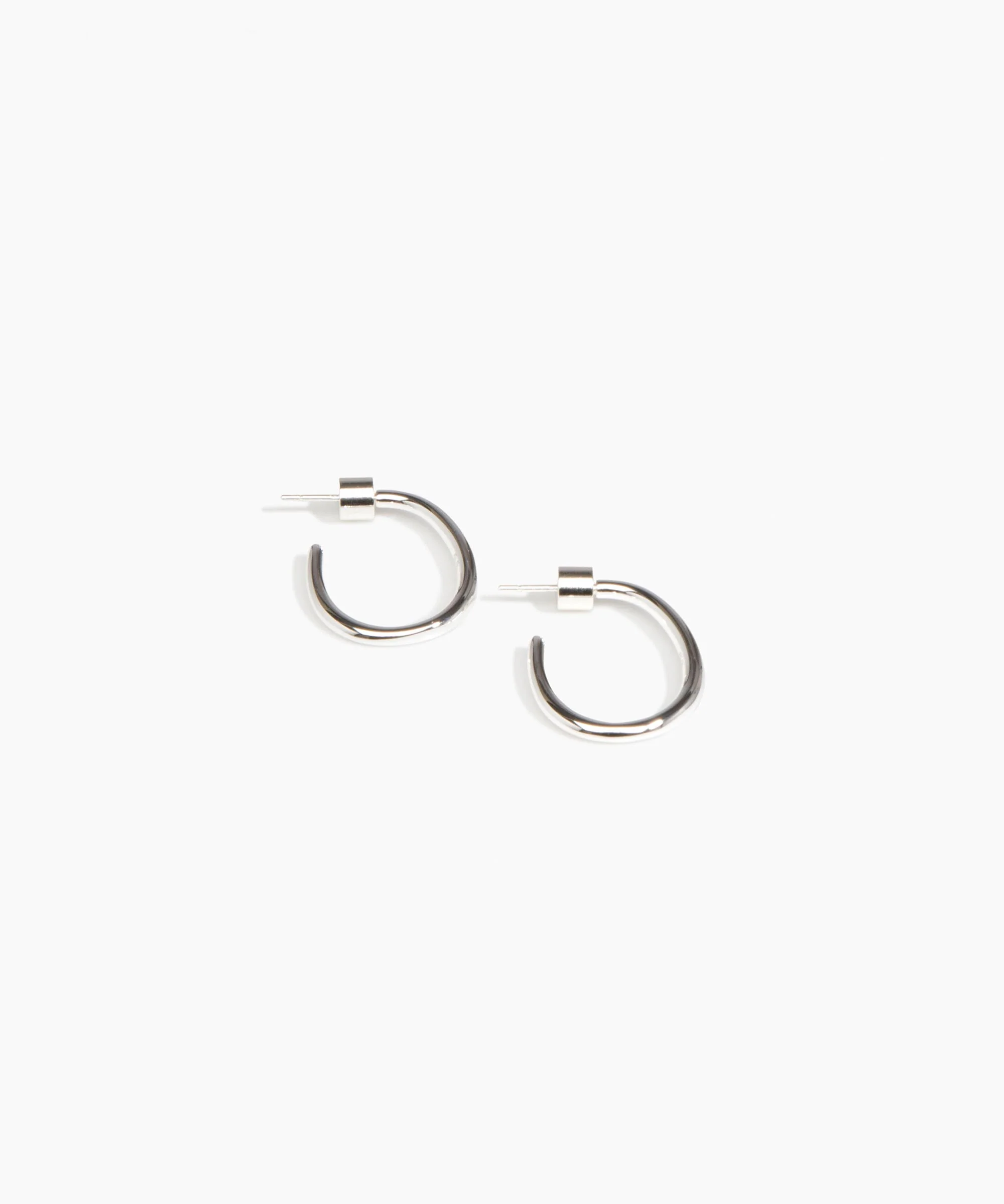 Small Pebble Hoop Earrings - Image 4