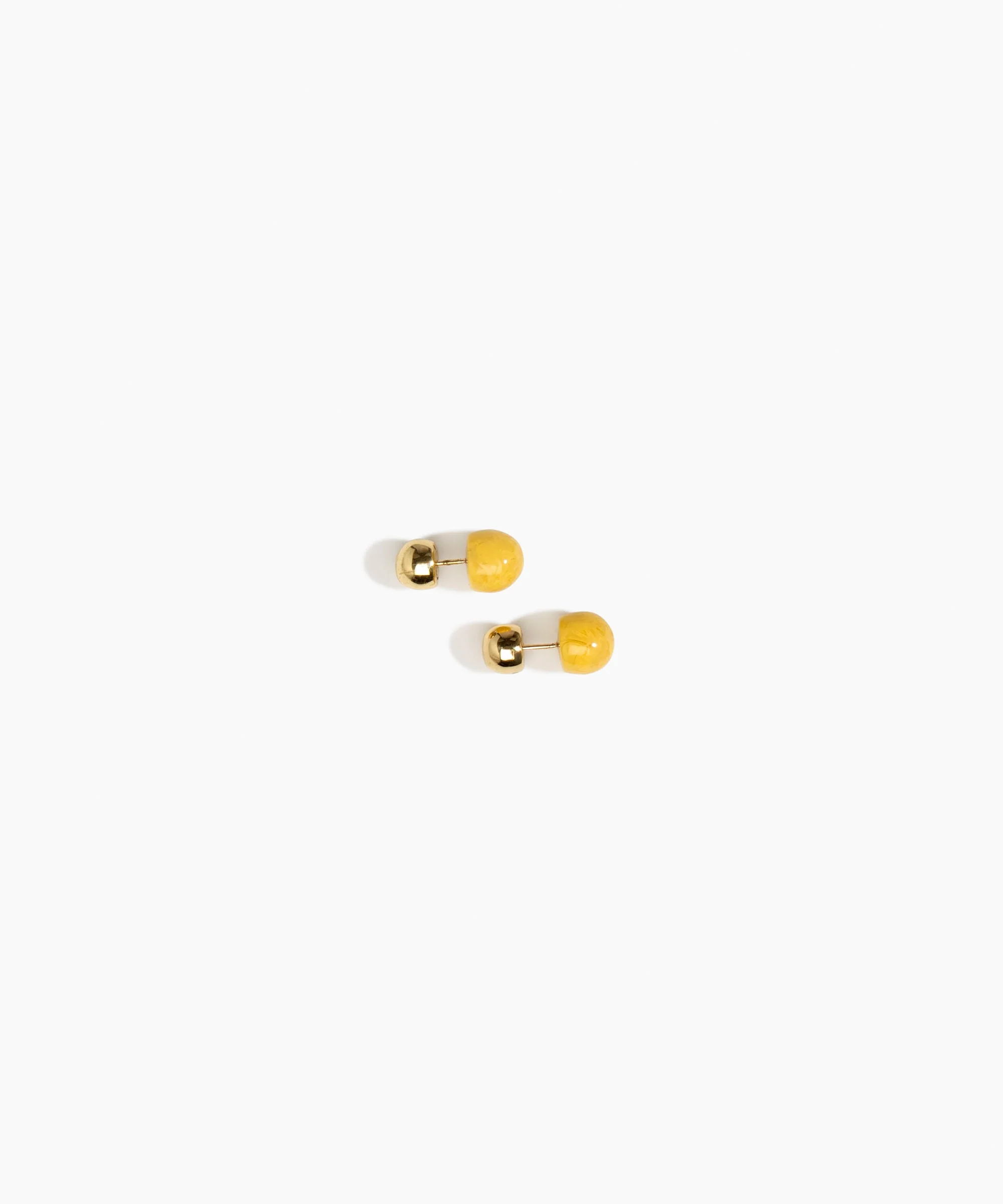 Small Polished Ball Stud Earrings - Image 3