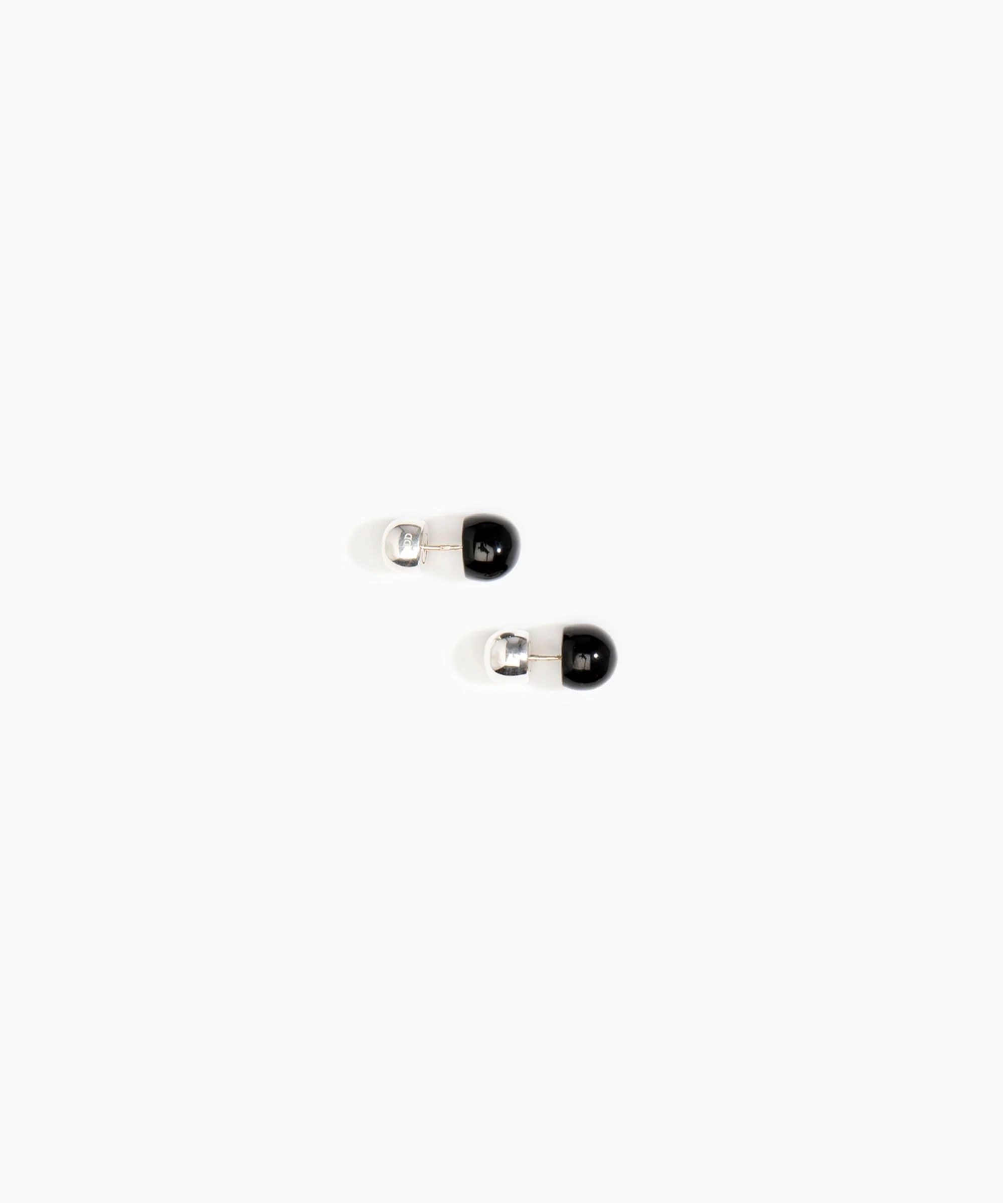 Small Polished Ball Stud Earrings - Image 8