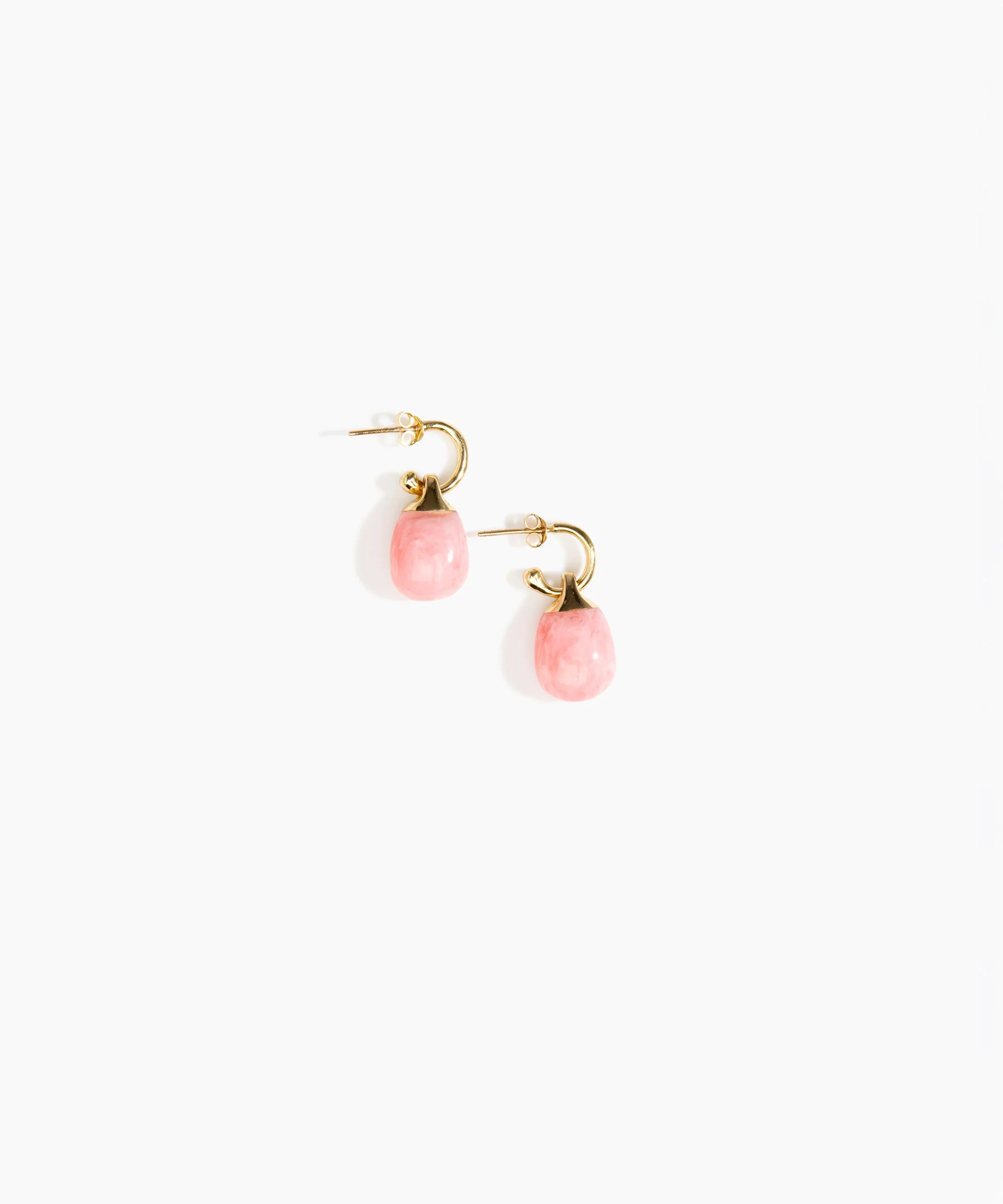 Small River Rock Hoop Earrings - Image 25