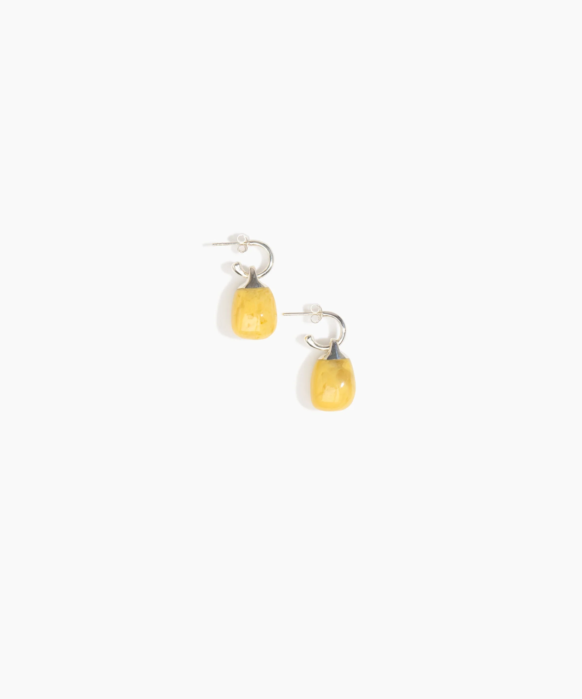 Small River Rock Hoop Earrings - Image 6