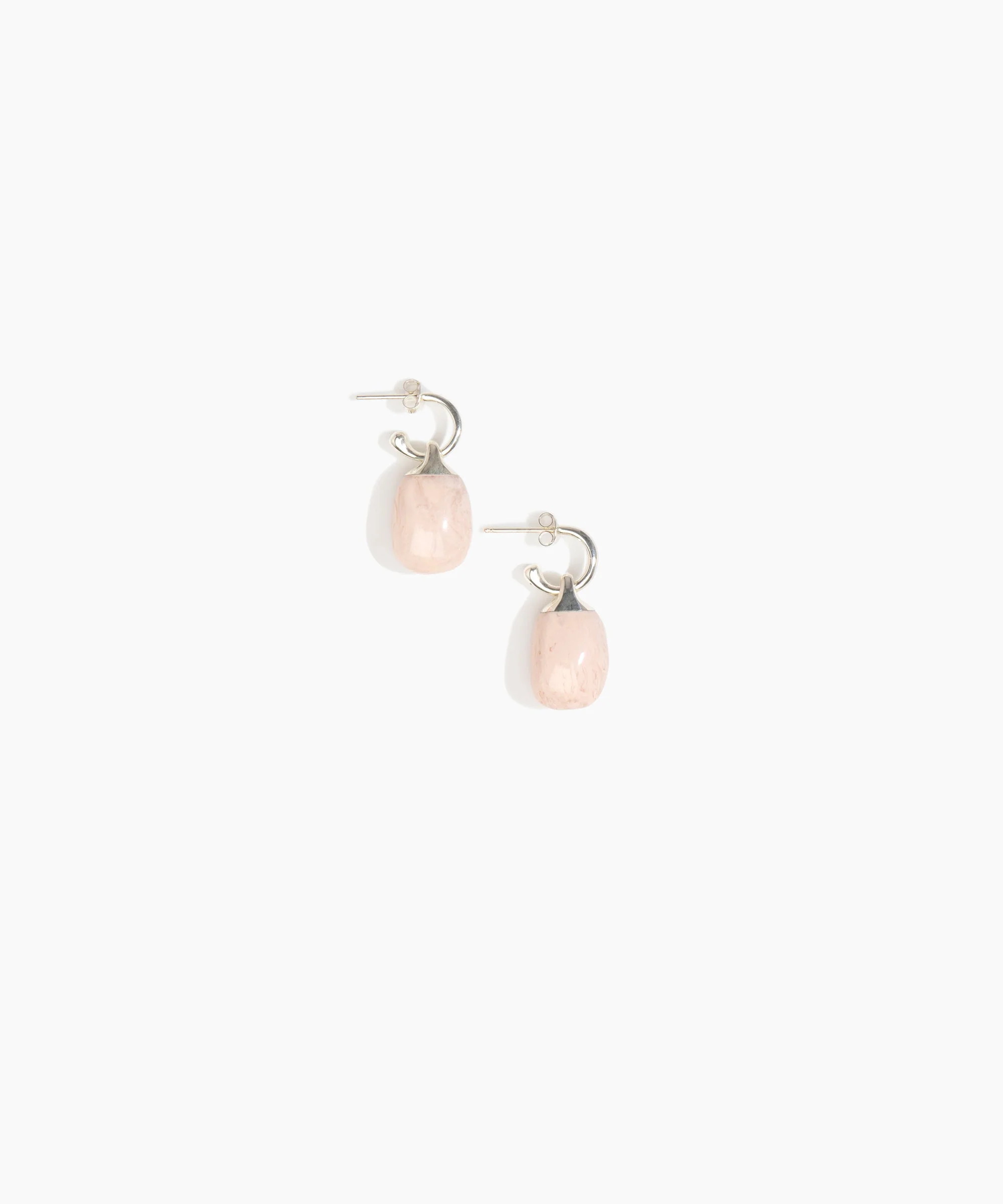 Small River Rock Hoop Earrings - Image 8