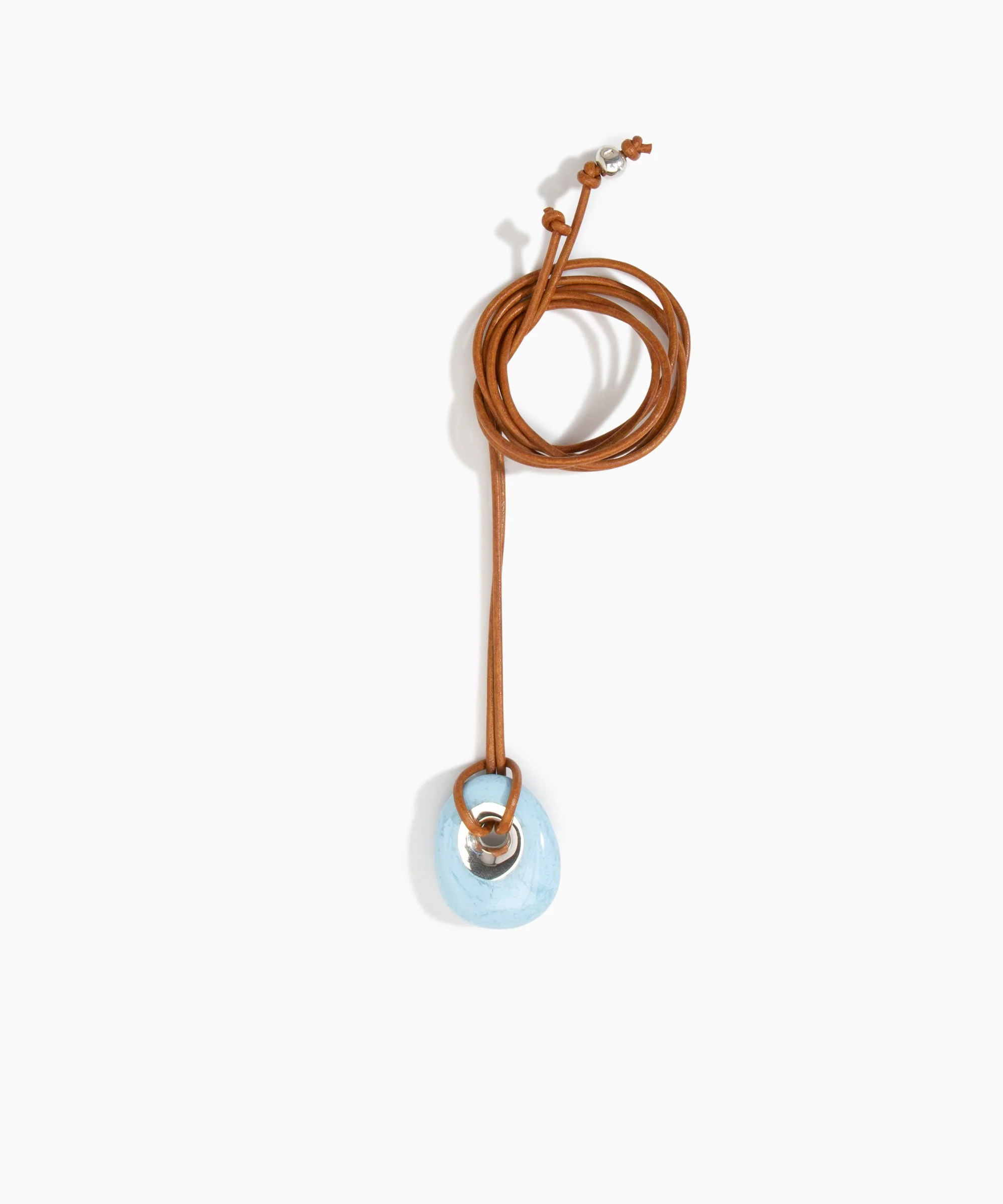 Small Rock Pendant on Leather - Image 2